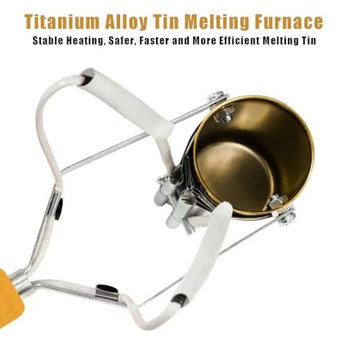 Kit de crisol de Plomo, Horno eléctrico para fundir Metales con Temperatura Ajustable de 150 a 450 °C, para fundición de Metales y Manualidades. (380W)