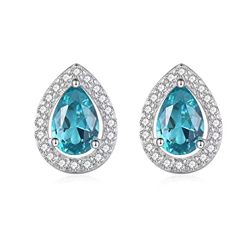 Boucles d'oreilles cœur en argent sterling 925 et zircone cubique pavé