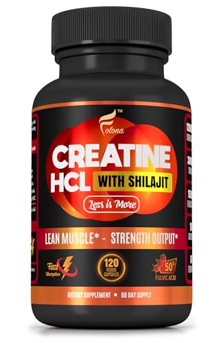 Creatine HCL with Shilajit Workout Supplement (120 Vegan Caps)