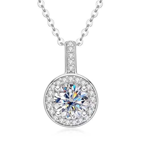 Collier moissanite en argent sterling pour femme, fini les bijoux qui ternissent