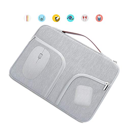 HESTECH Chromebook Case, Front Pockets Handle Compatible with 12.9 iPad Pro/13.3 Inch Laptop/Notebook Computer Ultrabook Chromebook for MacBook Air Acer HP Dell Asus Samsung Sony Toshiba