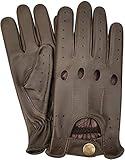 Mens Real Soft Leather Top Quality Driving Gloves Stylish Fashion D-507 All