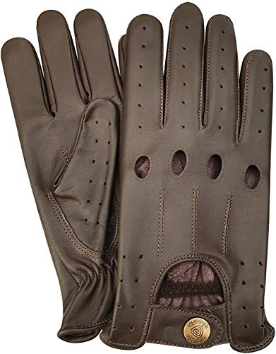 Mens Real Soft Leather Driving Gloves Stylish Fashion D-507 All