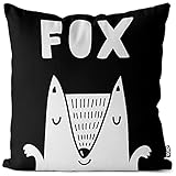 VOID Fuchs Tier Zoo Cartoon Kissenbezug Kissenhülle Sofakissen Kissen Deko Outdoor-Kissen Dekokissen, Kissen Größe:80 x 80 cm
