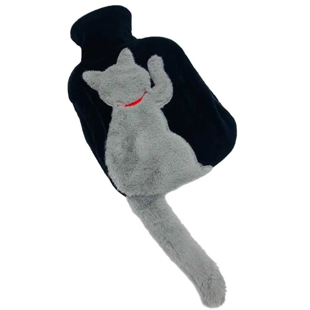 Przenośna butelka na gorącą wodę o pojemności 1000 ml - Cute Cartoon Animal Design - Pluszowy kieszonkowy podgrzewacz do rąk - Łatwy wtrysk wody - Niezbędny na zimę dla kobiet (kolor: 4)