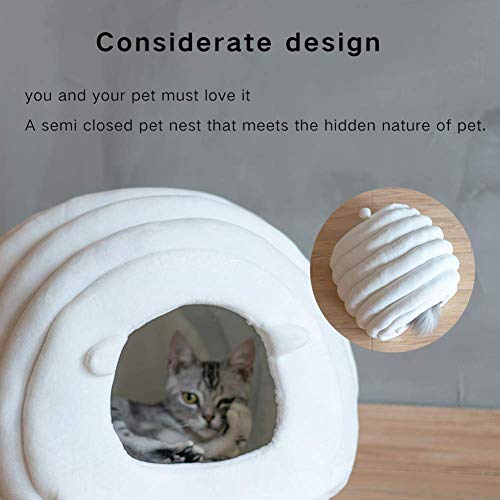 Niche chat lavable en machine avec coussin amovible doux