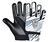 ⚽️✅ Ajuste fijo: ajuste ergonómico de la muñeca hasta los dedos, que se coloca cómodamente alrededor de la palma y los dedos y limita el movimiento circular de los guantes