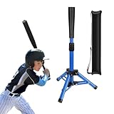 Hikeen Baseball Tee for Kids | Height Adjustable Batting Tee (20.8” to 32.5”) | Portable, Stable Baseball Tees for Hitting with Carry Bag | Perfect Softball & Baseball Training Tee for Children