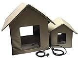 Protección UV Petnap - Caseta de Mascotas con calefacción para Perro, Gato o Cachorro (tamaño Mediano)