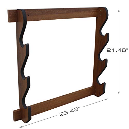 Rush Creek Creations Indoor 3 Rifle/Shotgun Wall Storage Display Rack #TOP2