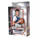 Topps 2025-26 Basketball NBA Chrome Basketball Trading Card Hanger Box