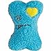 Zanies Embroidered Berber Bone Dog Toys, Blue
