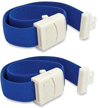 Medelite Medserve Tourniquet Lock and Loop Band for Blood Collection Rubber with Plastic Buckle (Blue) (10)