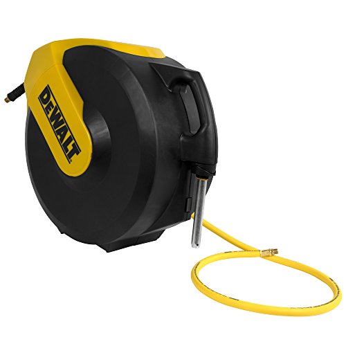Dewalt Dxcm024-0345 Hose Reel Automatic Retraction Enclosed Air Hose Reel , Yellow #TOP3