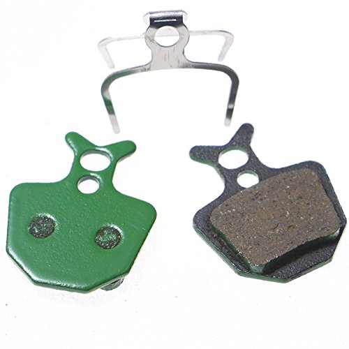 BNEAIGHW 5 pares (10 piezas) de pastillas de freno de disco de resina verde Memi-Metallic para bicicleta, piezas de junta