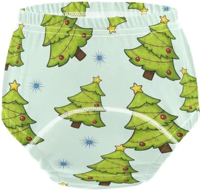 SLHKPNS Green Christmas Tree 3 Packs Training Pants for Toddlers 5T - 3