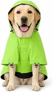 Pets Empire Waterproof Dog Raincoat for Giant & Extra Large Dogs | Hooded Lightweight Pet Rain Wear | Green | Size 5XL
