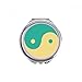 Yin-Yang Taichi China Pattern Hand Compact Mirror Round Portable Pocket Glass