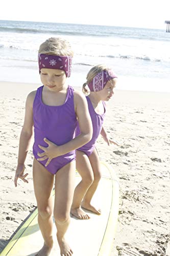 The Good Ears Swimming Headband for Babies - Toddlers - Kids - Adults. Got Ear Tubes? Want to Avoid Them Altogether? Try Our Swimming Headband! (Purple, Medium)