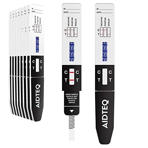 10 x Aidteq professionella cannabisdrogtester | Urinläkemedelsprov | 50ng/mL Gränsvärde | Test för marijuana, Hashish, THC