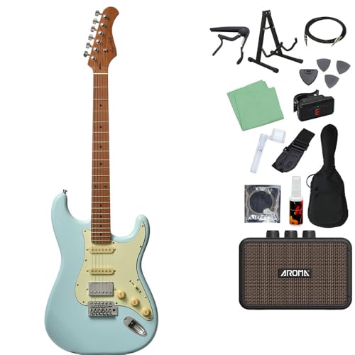 Bacchus BST-2-RSM/M PTL-SOB エレキギター初心者14点セット 【ミニアンプ付き】バッカス