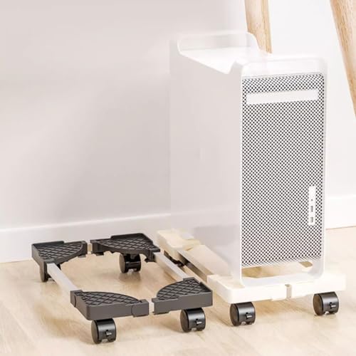 Soporte para CPU ajustable con ruedas para base de chasis de computadora - negro talla única miniatura 3