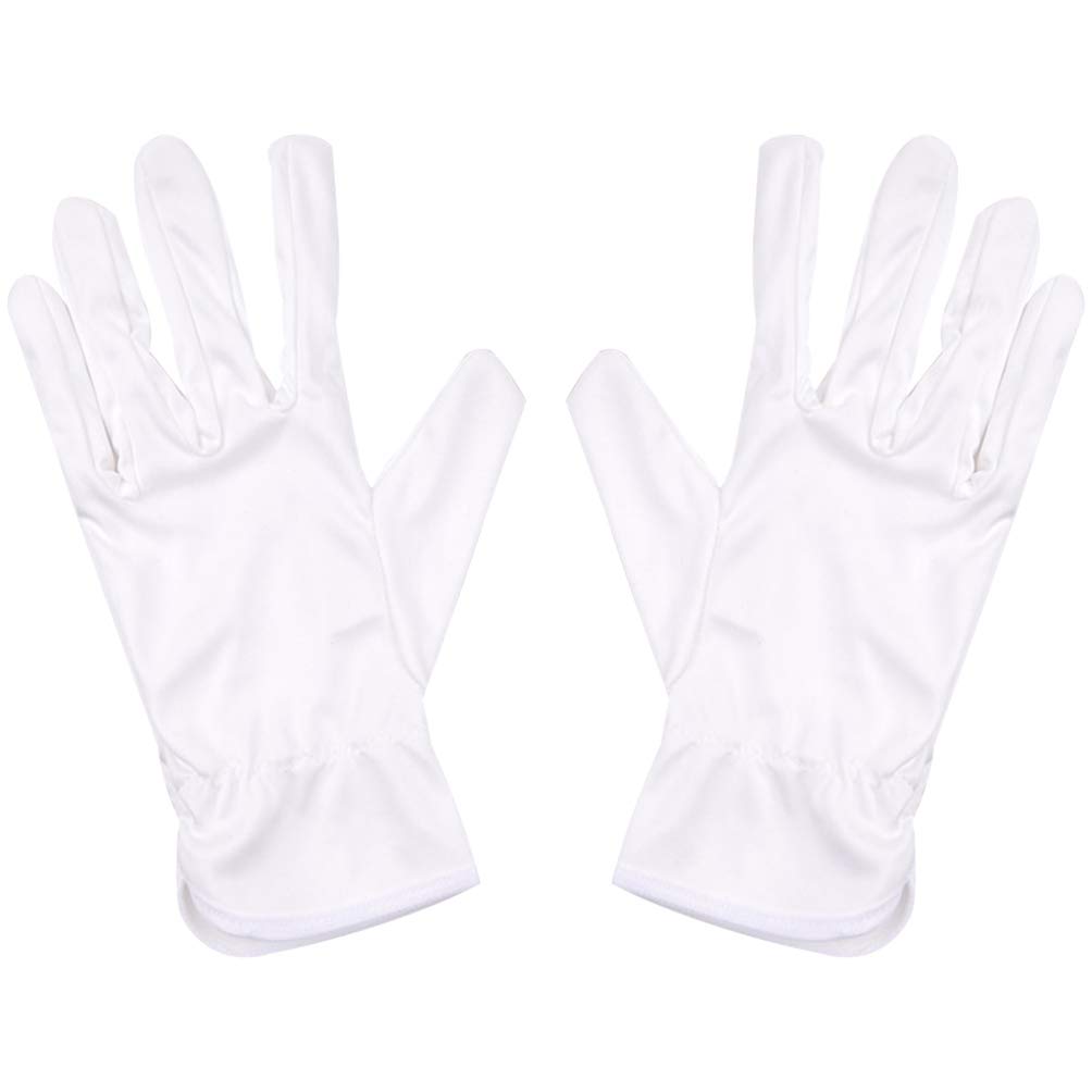 Beaupretty 10 Paar Baumwollhandschuhe Antistatische Staubdichte Industrielle Handschuhe Mikrofaser Handschutz Arbeitshandschuhe für Schönheit Salon Tattoo Friseur Salon Größe