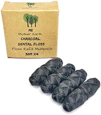 Vegan Biodegradable Bamboo Charcoal Dental Floss Refill Refill | ...