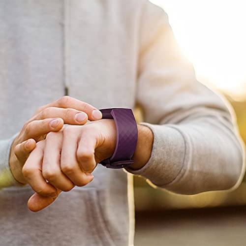 Pacote com 3 pulseiras de silicone para Fitbit Charge 4 / Fitbit Charge 3 / Charge 3 SE pulseiras de