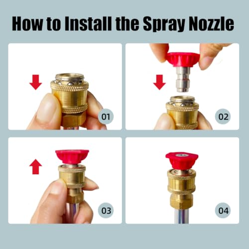 Hydro Jet Hose Nozzle, High Pressure Water Nozzle for 3/4" Garden Hose by HVNPSH - Used condition - US$14.64