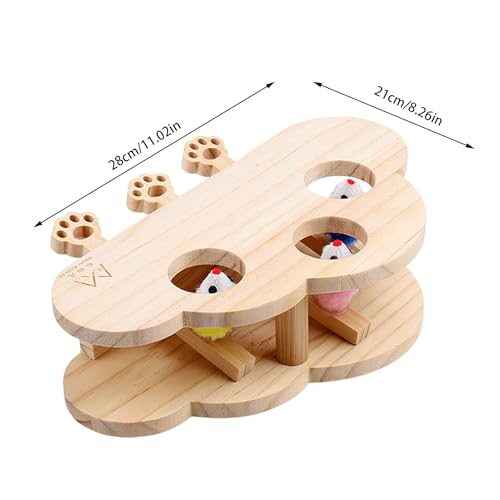 Jouet à gratter pour chat en bois 28 x 21 cm de qualité durable