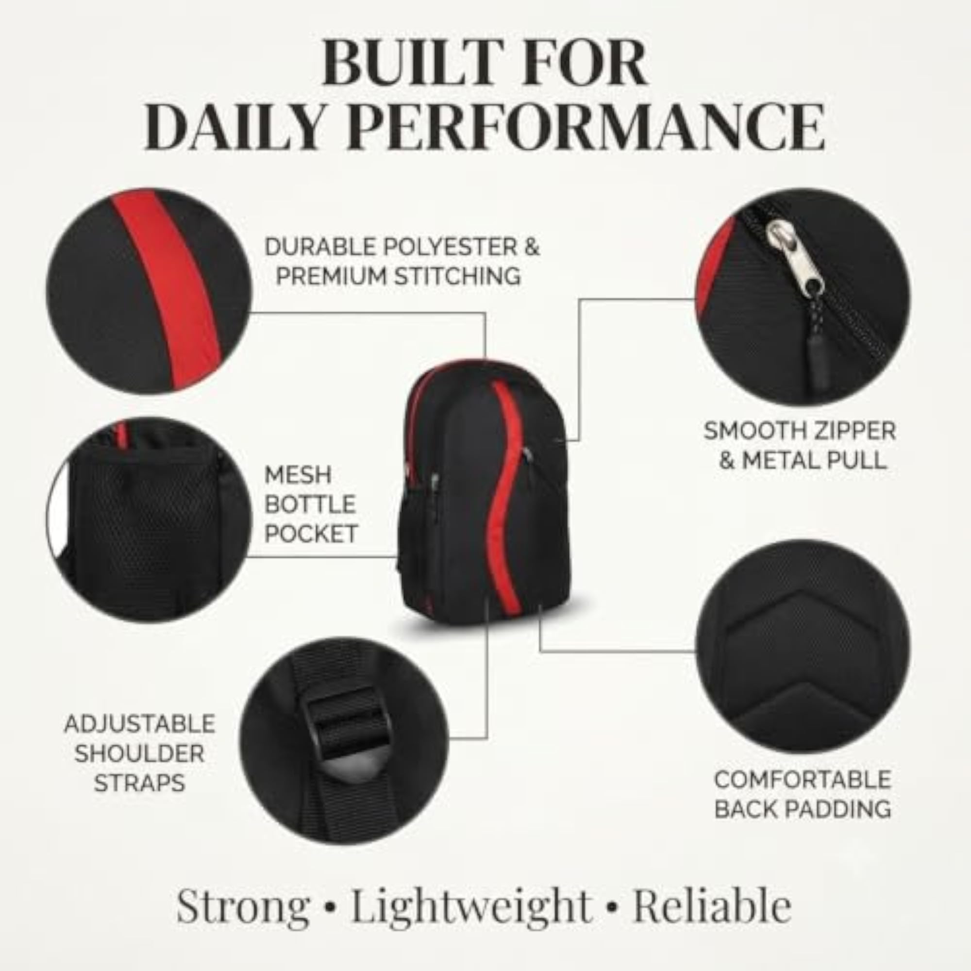 Office Laptop Backpack for Men & Women, 15.6 Inch & Water Resistant