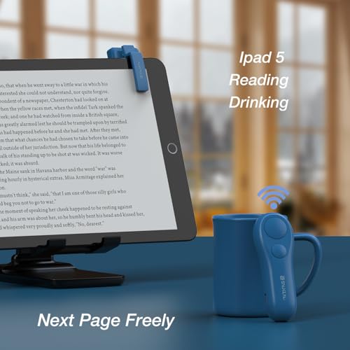 SK SYUKUYU Page Turner for Kindle Paperwhite Oasis Kobo E-Readers Accessories, Remote Page Turner for Ipad Reading Comics, Page Turner Clicker for Phone Taking Photos Camera Video(Blue)