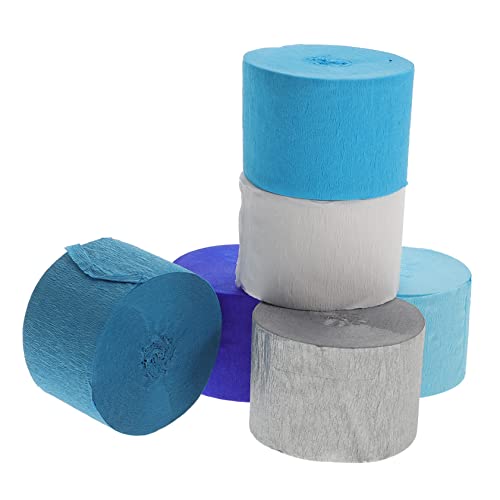 VILLCASE 12 Rolos papel crepom decorativo flores papel crepom decorações streamer papel presente pap