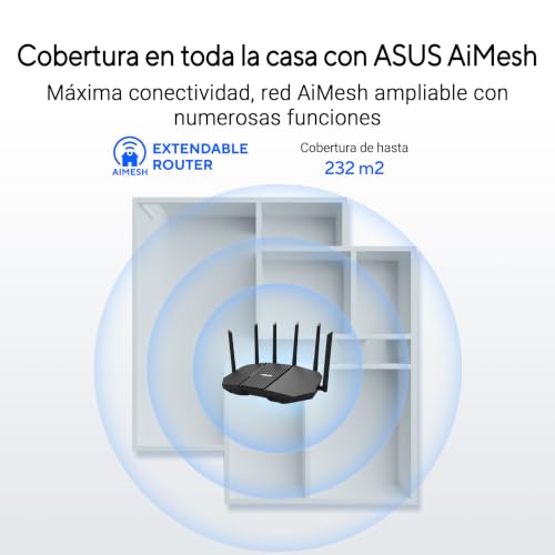 ASUS RT-BE90U – Router AiMesh BE9400 WiFi 7 de Triple Banda 5