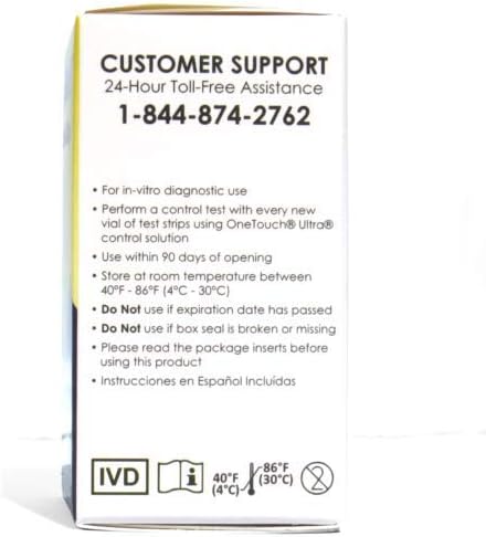 Genultimate Test Strips, Number One Rated Generic, for Use with One Touch Ultra Meter, 100 Count with Generic 100 Lancets