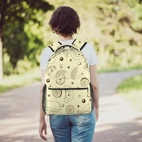 Sac à dos d'école imprimé nourriture soupe boulettes design multicolore - 6