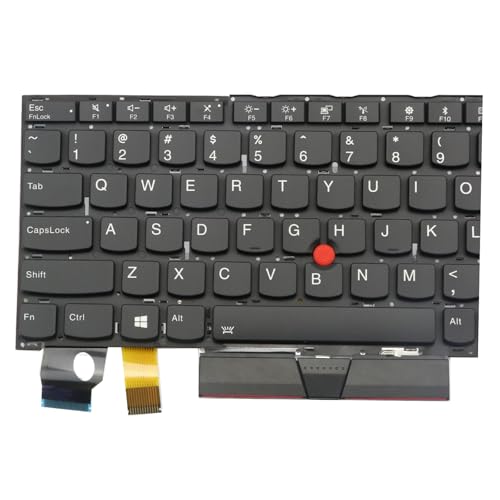 BestParts Backlit Laptop Keyboard Replacement for Lenovo Thinkpad X13 Yoga Gen 1 Type 20SX 20SY & X390 Yoga Type 20NN 20NQ US Layout with TrackPoint Black by BestParts - Image 3