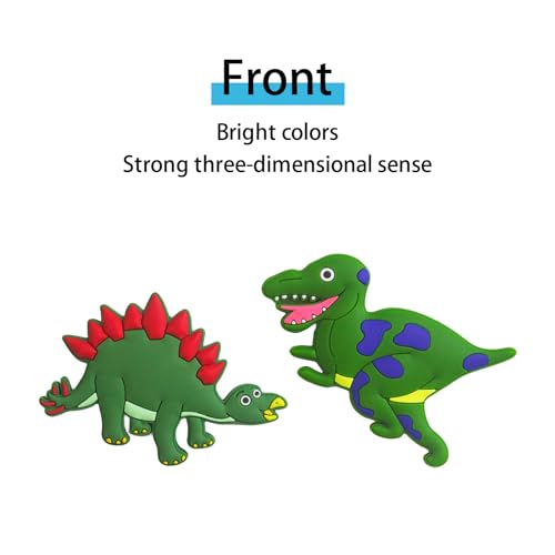 12 imanes decorativos de dinosaurio para frigorífico miniatura 4
