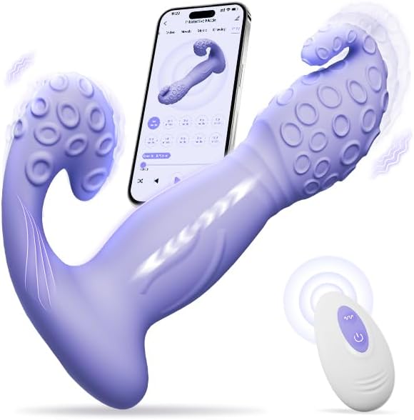 Wearable Vibrator for Women- 3IN1 Sex Toys with Clitoral Grinding & G-Spot Rotation for Dual Stimulation, 9 Vibration Modes, Remote Control Adult Toy for Solo & Couples Play