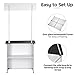 Yescom Popup Promotional Counter Table Booth Portable Demo Display Banner Stand Tradeshow Countertop Aluminum Frame