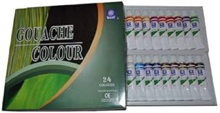 Memory Professional Artists Gouache Paint Set, 24 Colours in 12ml Alumenium Tubes, Retail Packed