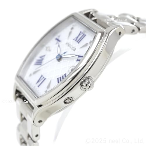 [CITIZEN] 腕時計 wicca (ソーラーテック電波/防水) KS4-014-11 トノー型 シルバー ホワイト 白 レディース アナログ ビジネス シンプル ギフト 秒針 日付 電波ソーラー 電波時計 商品画像10