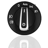 [Rango compatible] --- Este interruptor de faro tiene una amplia gama de compatibilidad, es muy adecuado para Passat CC Jetta MK5 Golf. El número de pieza del fabricante es 5ND941431B. Presta atención a la compatibilidad antes de comprar. para volkswagen euro switch