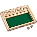 Wooden 9# Shut The Box Game - Mini Travel Set - Simple funny Family, party board game