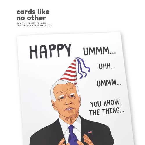 Sleazy Greetings Funny Joe Biden Birthday Card For Men Women Him Her | Joe Biden Gag Gift Forgets Speech Card #TOP5
