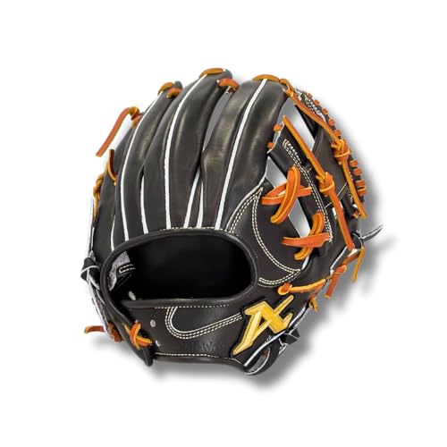 野球 アトムズ ATOMS 硬式内野手用グラブ APL-NEO066 牧秀吾モデル グローブ ネオプロフェッショナルライン ヨーロピアンステアレザー 高校野球 日本製 (Dブラウン, 型付け加工/不要)