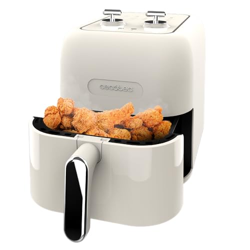 Cecotec AirFryer zonder olie van 5 L Cecofry Antique 5000. AirFryer. 1500 W, Digitaal, Retro-ontwerp, PerfectCook-technologie, 80-200ºC, Instelbare Tijd, Afneembare Onderdelen - Afbeelding 3