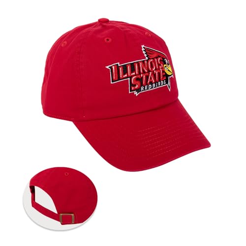 Desert Cactus Illinois State University Baseball Hat Redbirds ISU Brimmed Embroidered Cap Adjustable Cloth Strap Adult (Style B)