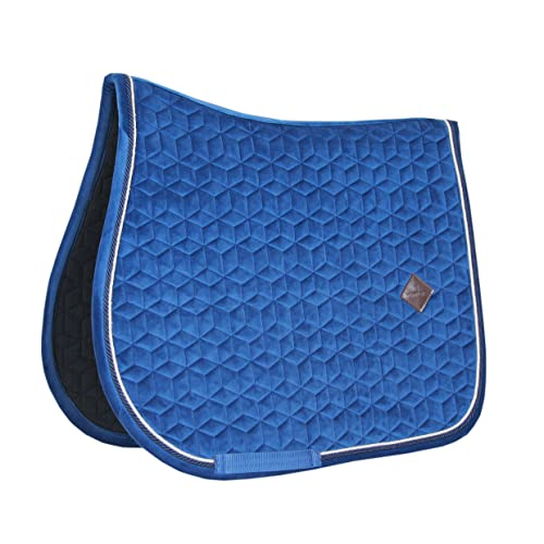 Kentucky Tapis de selle en velours Taille VS Bleu marine